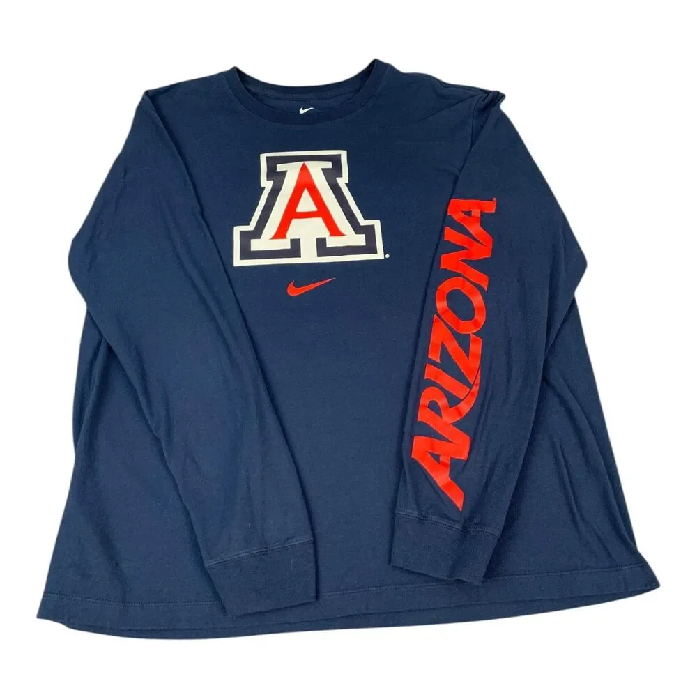 Arizona Wildcats Men’s Nike Longsleeve T-Shirt, Blue, Size XL
